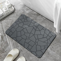 Geometric Pattern Bath Rug Non-Slip Absorbent Mat