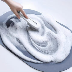 Letter Graphic Bath Rug Soft Non Slip Quick Dry Bath Mat