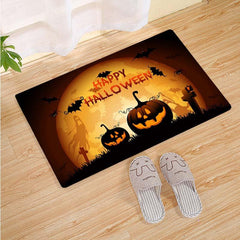 Halloween Pumpkin Area Rug Living Room Decorative Mat
