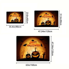 Halloween Pumpkin Area Rug Living Room Decorative Mat