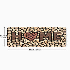 Soft Cobblestone Kitchen Mat Anti-fatigue Polyester Carpet