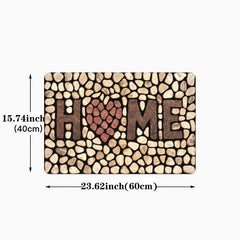 Soft Cobblestone Kitchen Mat Anti-fatigue Polyester Carpet