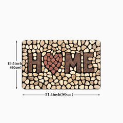 Soft Cobblestone Kitchen Mat Anti-fatigue Polyester Carpet