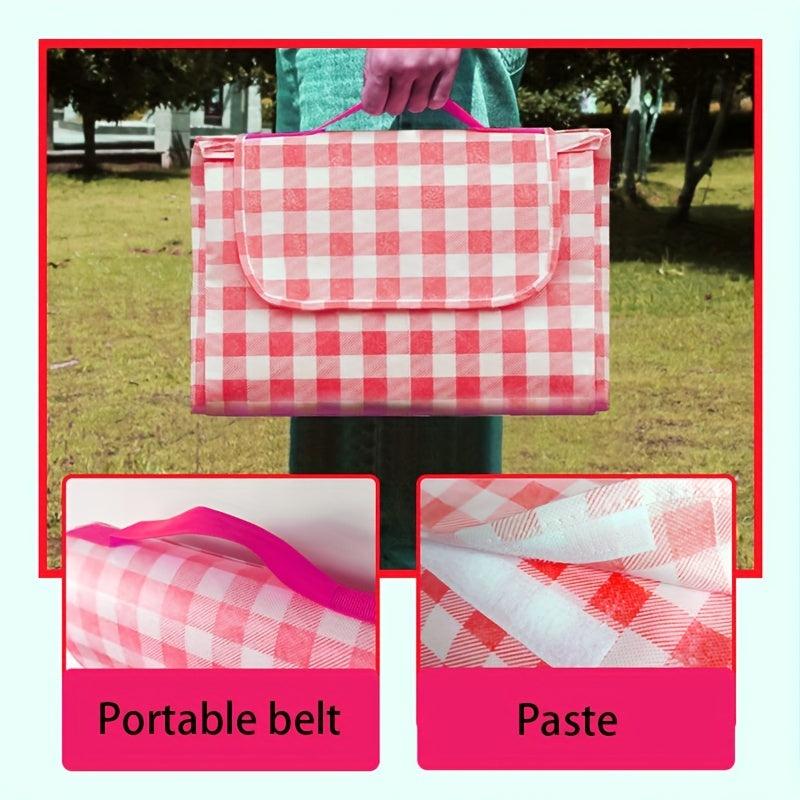 Waterproof Picnic Blanket Sand Proof Handy Portable Large Mat Red