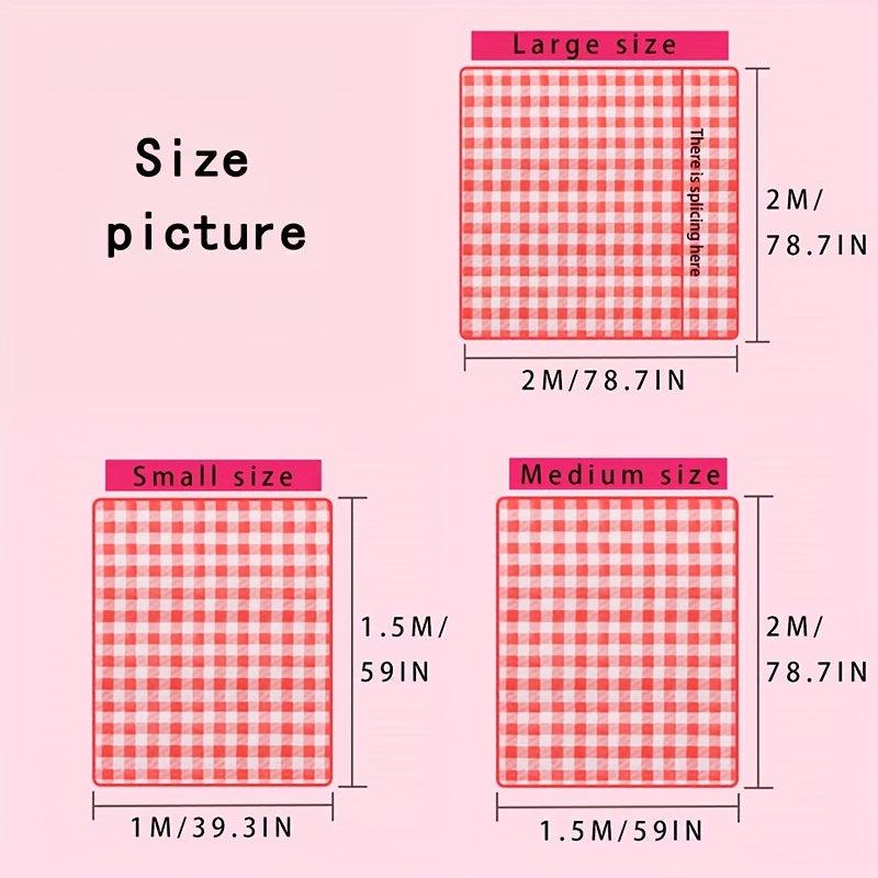 Waterproof Picnic Blanket Sand Proof Handy Portable Large Mat Red