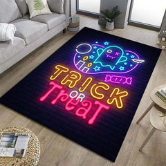Colourful Trick Or Treat Ghost Kitchen Rug Non-slip Waterproof Floor Mat