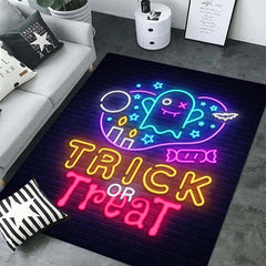 Colourful Trick Or Treat Ghost Kitchen Rug Non-slip Waterproof Floor Mat