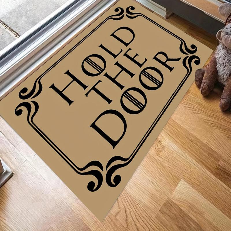 Funny Welcome Indoor Door Mats Hold The Door Personalized Kitchen Rugs