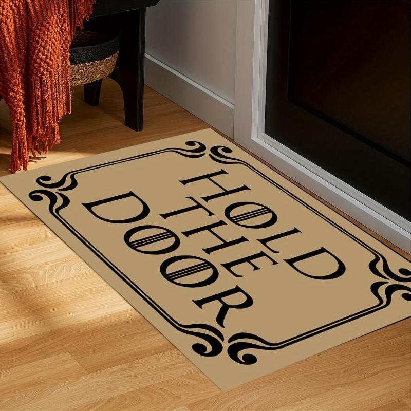 Funny Welcome Indoor Door Mats Hold The Door Personalized Kitchen Rugs