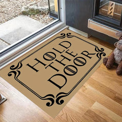 Funny Welcome Indoor Door Mats Hold The Door Personalized Kitchen Rugs