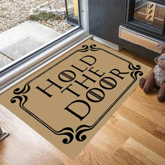 Funny Welcome Indoor Door Mats Hold The Door Personalized Kitchen Rugs