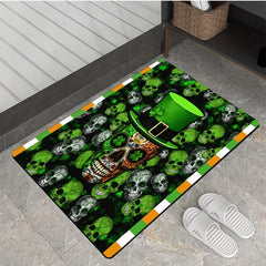 Gothic Horror Skull Area Rug Soft Comfortable Floor Mat Anti-fatigue Halloween
