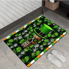 Gothic Horror Skull Area Rug Soft Comfortable Floor Mat Anti-fatigue Halloween