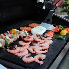 Outdoor BBQ Firewood Grill Mat - Heat Resistant Fiberglass Teflon Mat