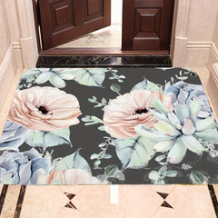 Non-Slip Soft Floral Area Rug Anti-Fatigue Shaggy Floor Carpet