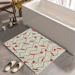 Soft Cashmere Bathroom Mat Absorbent Rug
