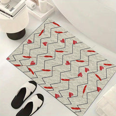 Soft Cashmere Bathroom Mat Absorbent Rug