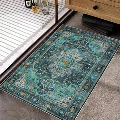 Boho Bathroom Mat Soft Velvet Bath Rug Shower Carpet Home Decor