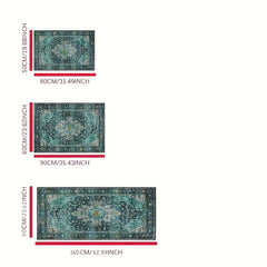 Boho Bathroom Mat Soft Velvet Bath Rug Shower Carpet Home Decor