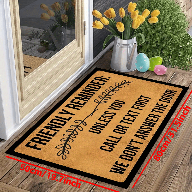 Modern Geometric Indoor Outdoor Entrance Mat
