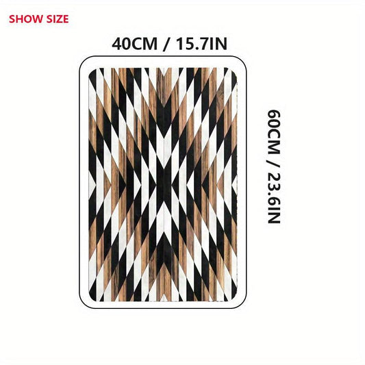 Geometri Welcome Doormat Non-slip Absorbent Quick Dry