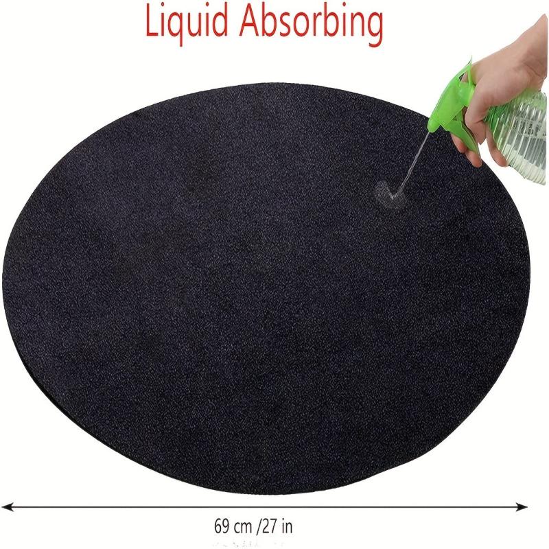 Round Fire Pit Mat Heat Resistant BBQ Gas Grill Protective Mat