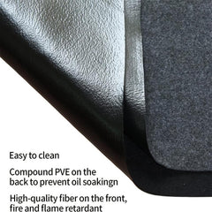 Round Fire Pit Mat Heat Resistant BBQ Gas Grill Protective Mat