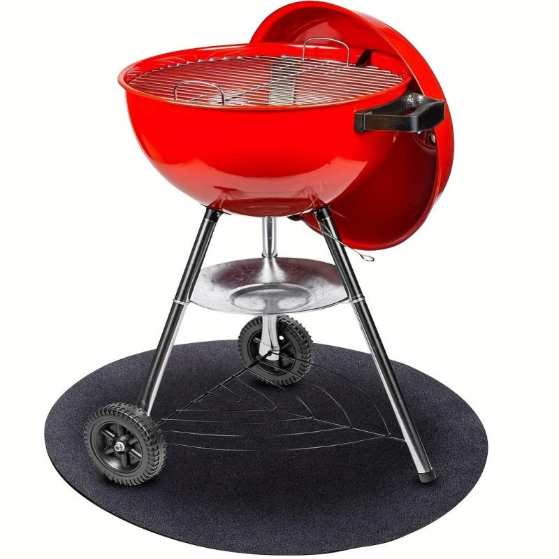 Round Fire Pit Mat Heat Resistant BBQ Gas Grill Protective Mat