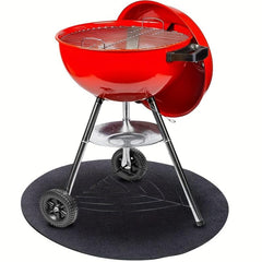 Round Fire Pit Mat Heat Resistant BBQ Gas Grill Protective Mat