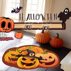 Pumpkin Rug Halloween Entrance Door Mat Modern Living Room Rug