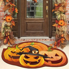 Pumpkin Rug Halloween Entrance Door Mat Modern Living Room Rug
