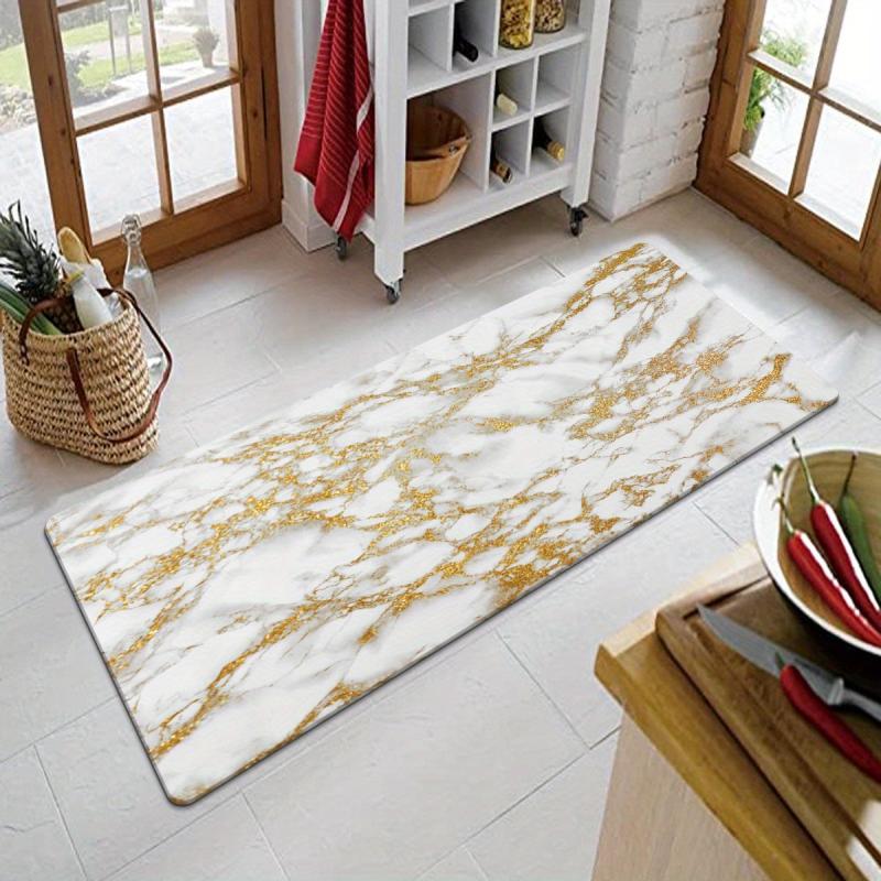Soft Kitchen Rug Abstract Waterproof Runner Absorbent Washable Carpet