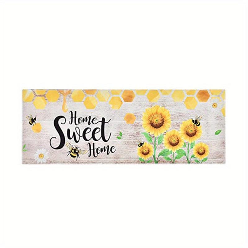 Sunflower Kitchen Rug Non-slip Washable Mat