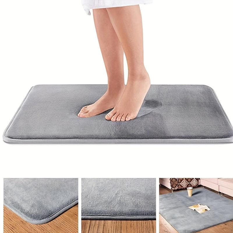 Soft Non Slip Absorbent Bath Mat Machine Washable Shower Carpet