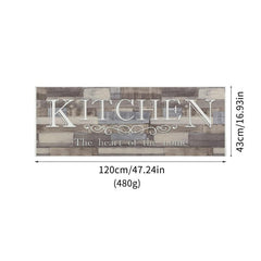 Slogan Graphic Kitchen Rug Anti-slip Mat