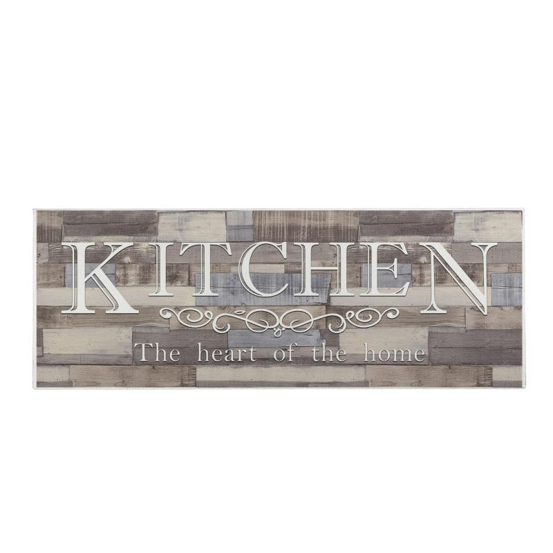 Slogan Graphic Kitchen Rug Anti-slip Mat