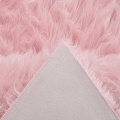 Pink Heart Rug Soft & Cozy Plush Faux Fur Area Carpet