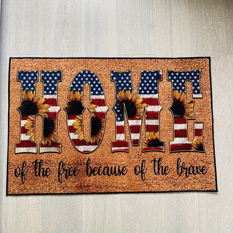 American Independence Rug Absorbent Non-slip Entry Floor Mat