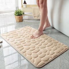 Memory Foam Bath Rug Non Slip Water Absorbent Washable Bathroom Mat
