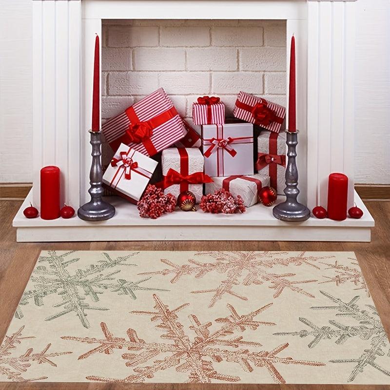 Christmas Abstract Pattern Door Mat Soft Carpet