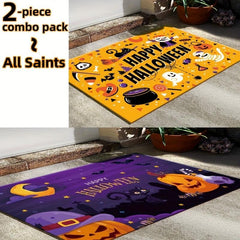 2pcs Evil Monster Ghost Bedroom Rug Funny Home Decor Indoor Doormat