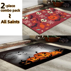 2pcs Evil Monster Ghost Bedroom Rug Funny Home Decor Indoor Doormat