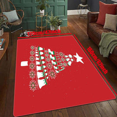 Christmas Party Rug Tree Print Living Room Bedroom Rug