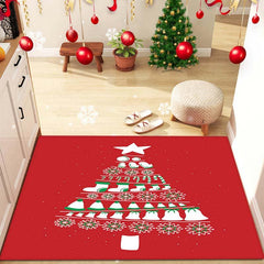 Christmas Party Rug Tree Print Living Room Bedroom Rug