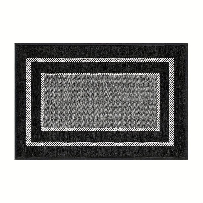 Absorbent Kitchen Rugs Doormat Washable Anti Skid Rubber Backing