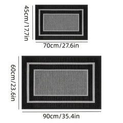 Absorbent Kitchen Rugs Doormat Washable Anti Skid Rubber Backing
