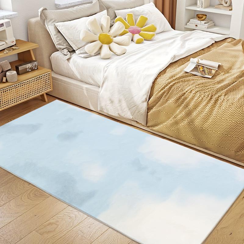 Kids Soft Gradient Carpet, Non-slip Washable Mat for Bedroom