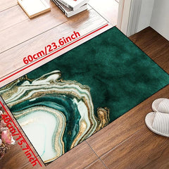 Marble Print Waterproof Rug for Living Room Bedroom