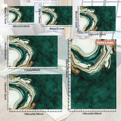 Marble Print Waterproof Rug for Living Room Bedroom