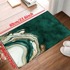 Marble Print Waterproof Rug for Living Room Bedroom